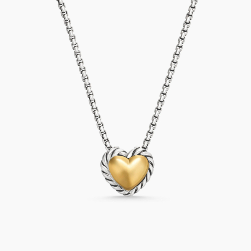 David Yurman Heart Color Separation Necklace